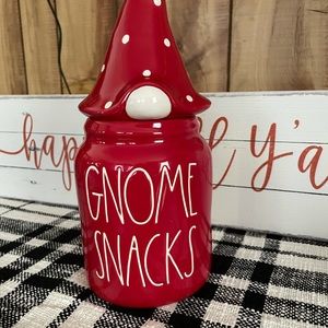 RAE DUNN GNOME SNACK CANISTER